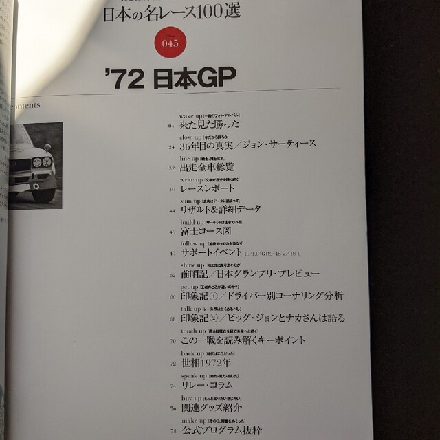日本の名レース100選 72 日本GP 日本グランプリ グッズ 公式プログラム