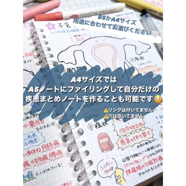 解剖生理+重要項目+頻出疾患まとめノート 3セットの通販 by 看護師応援