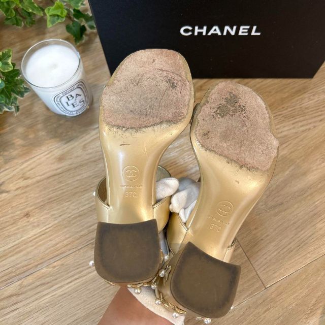 CHANEL シャネル ココマーク パール サンダル 38 1/2 楽天市場】【靴