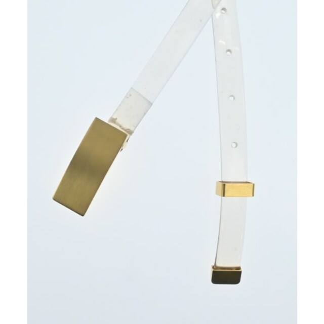 Mame Kurogouchi マメ クロゴウチ ベルト - クリアxゴールド 【古着