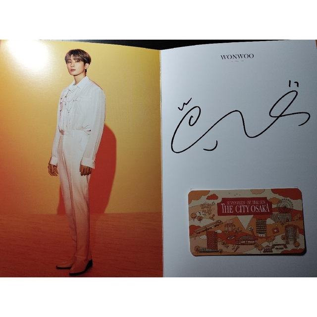 seventeen ウォヌ サイン入りアルバム seventeen セブチ ウォヌ wonwoo