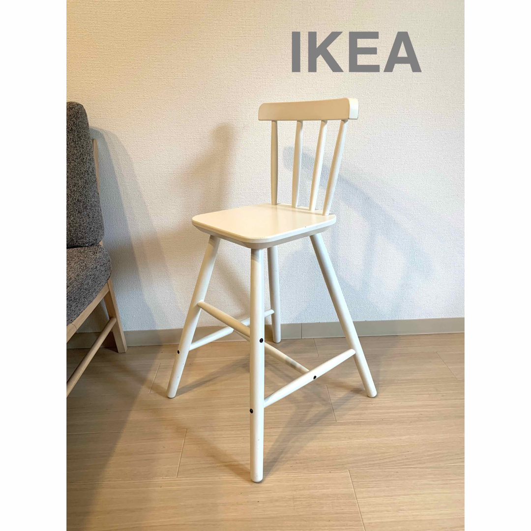 廃盤色 IKEA イケア AGAM アーガム キッズチェア ハイチェア レッド赤