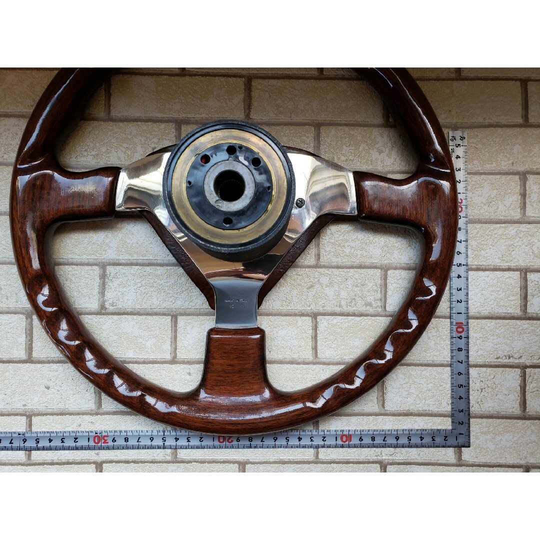 MOMO - momo純正 3本スポーク ウッドステアリングの通販 by B,M,B