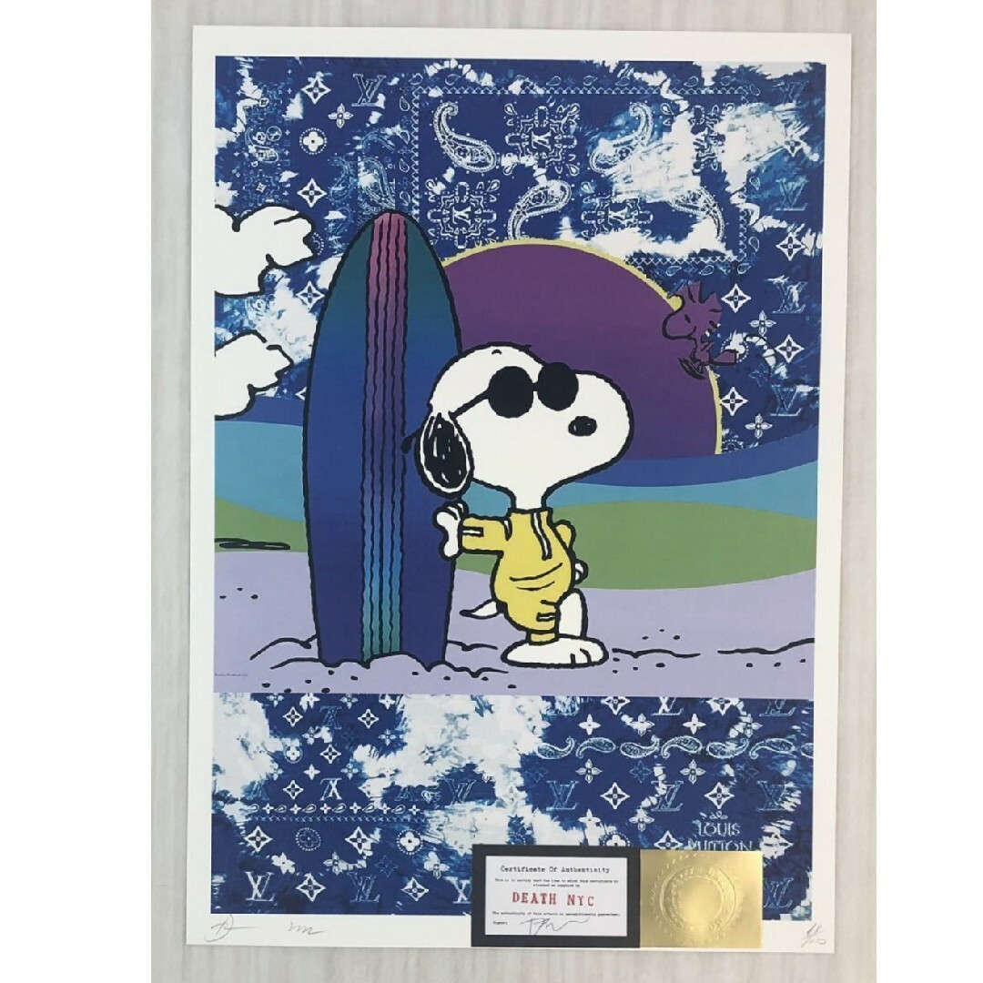 DEATH NYC 世界限定100枚 アートポスター スヌーピー SNOOPYの通販 by