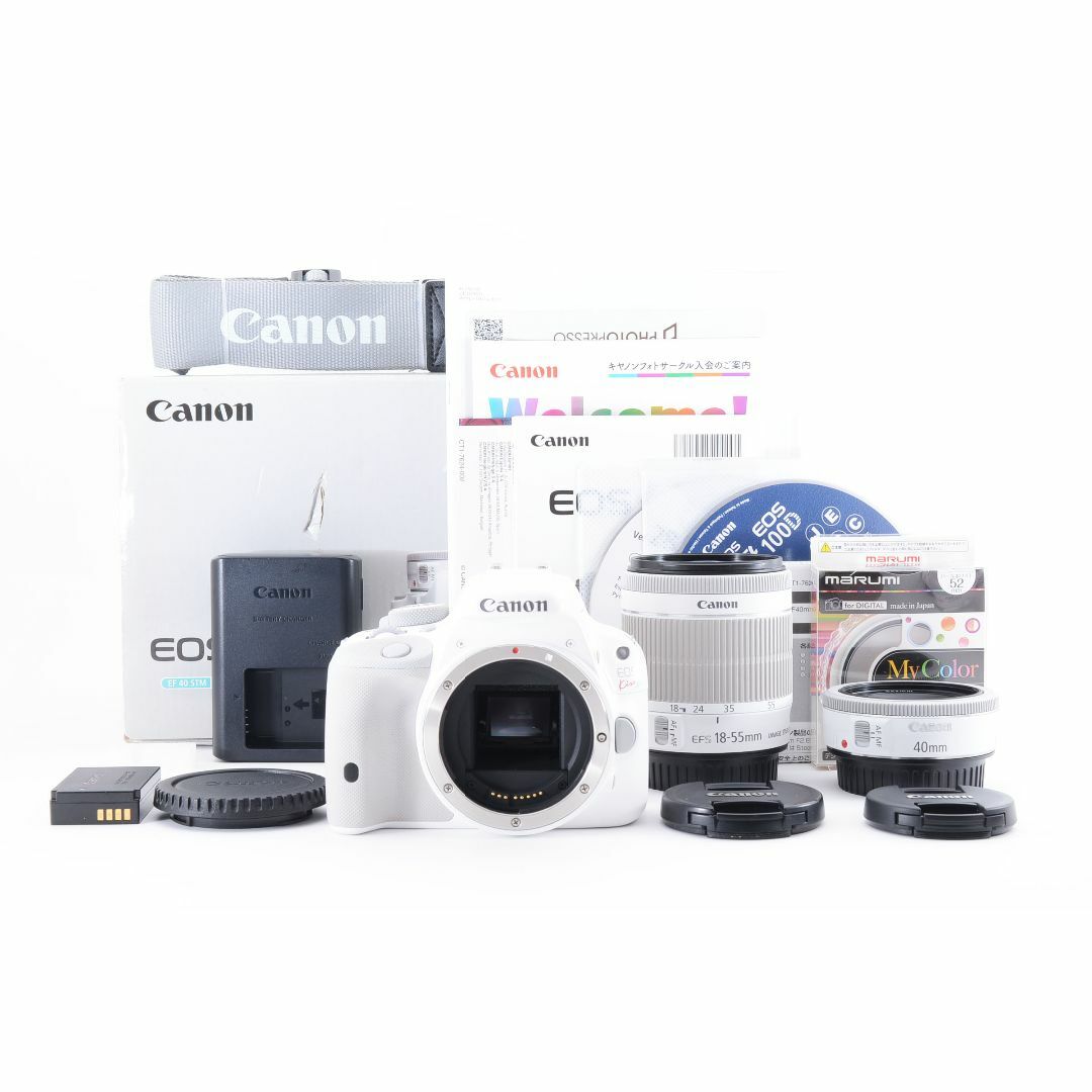 入門機に人気】Canon EOS Kiss X7 ダブルレンズセット S数少 CANON EOS