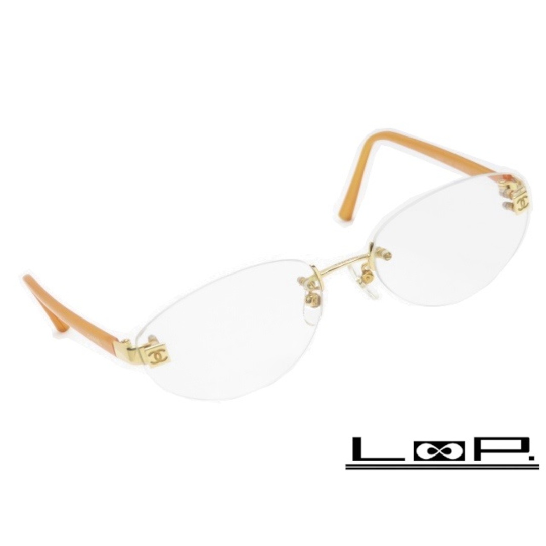 CHANEL - □美品□ シャネル 眼鏡 メガネ 度入り ゴールド K18 YG 54