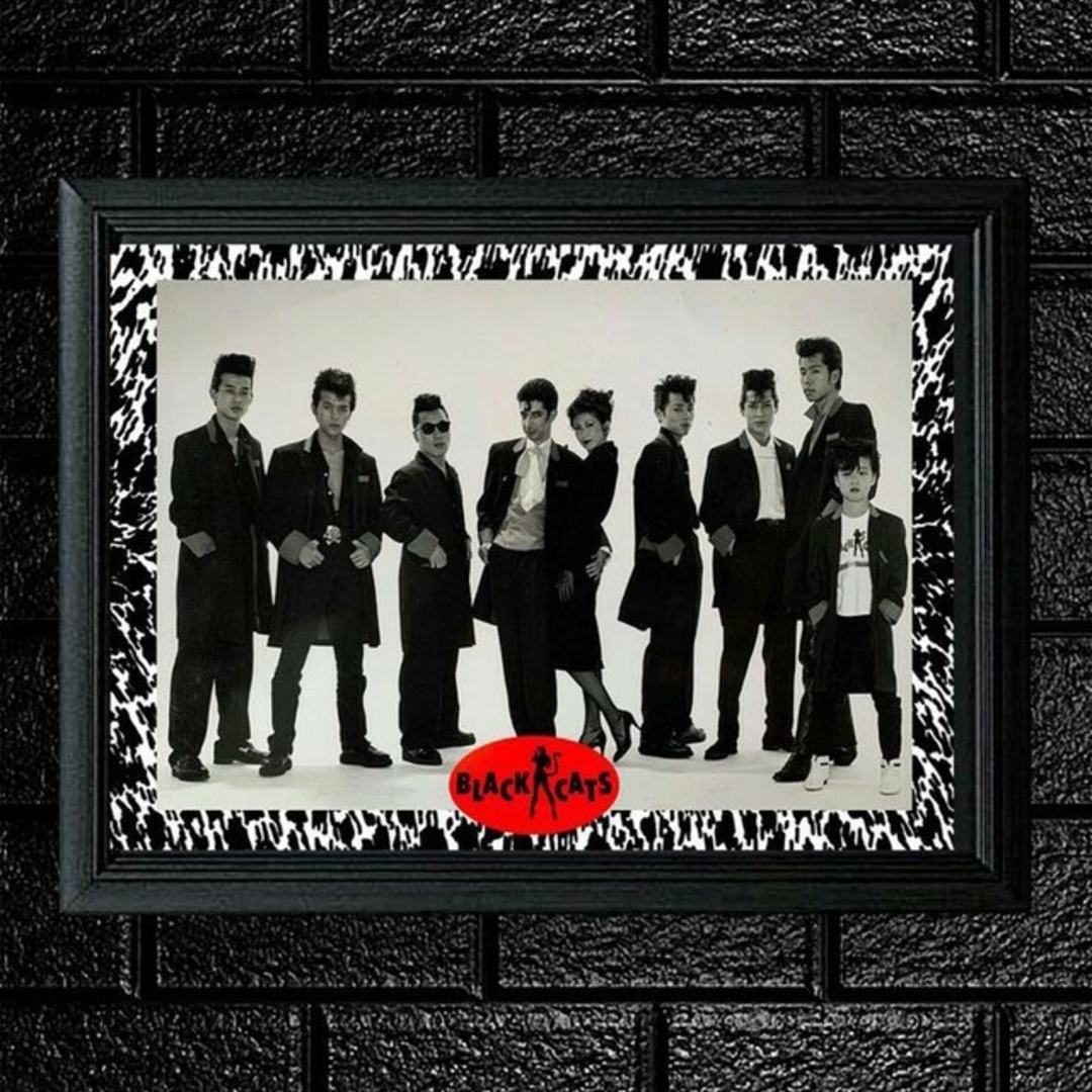 ブラックキャッツ〖A4サイズ写真ポスターフレーム付き2点セット〗の