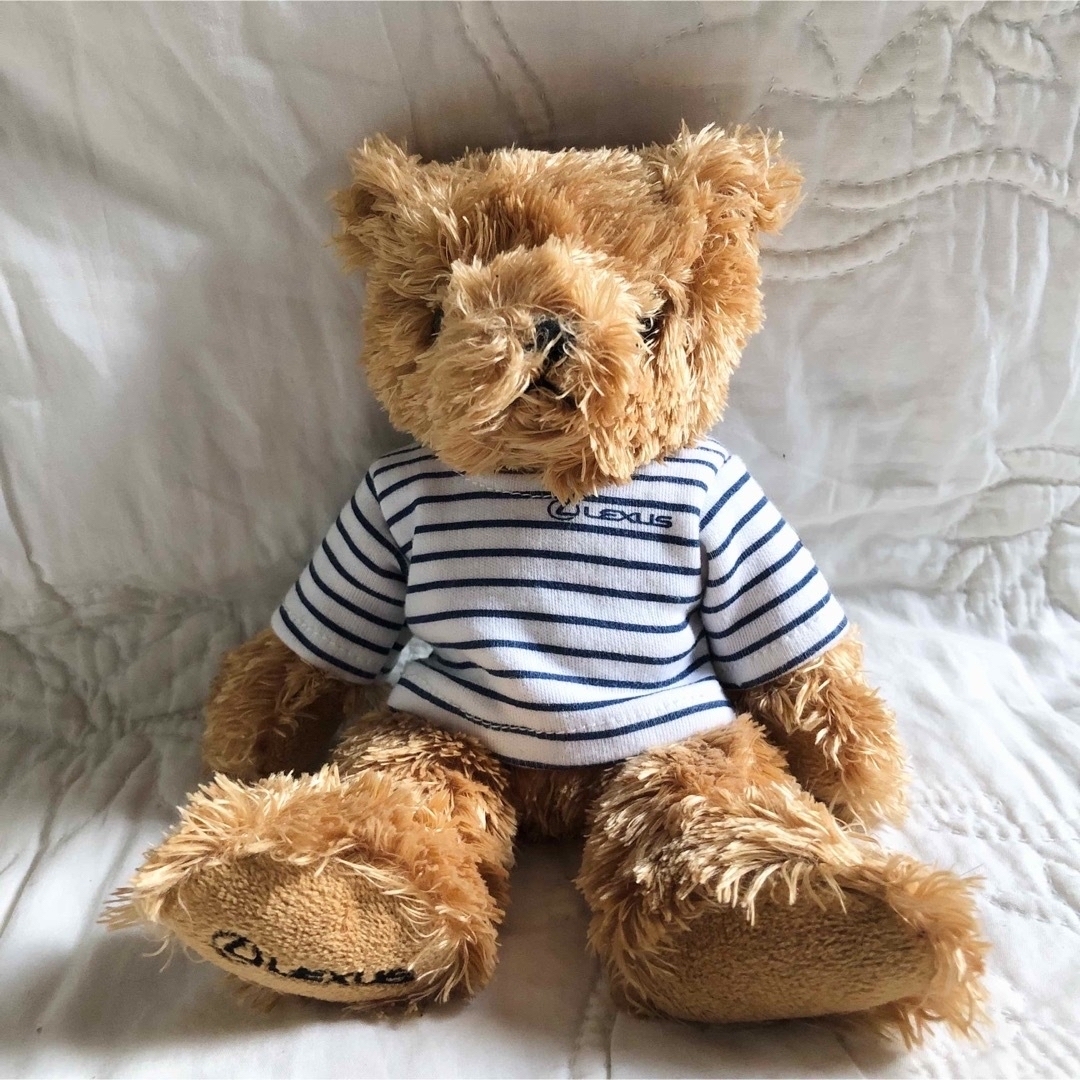 新品✨LEXUS レクサス テディベア ミニ ぬいぐるみ ボーダーTシャツの