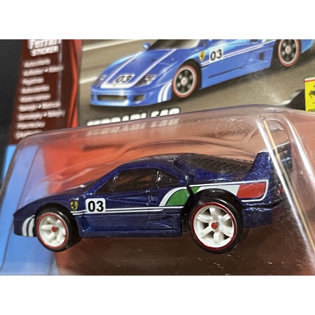 ホットウィール - ホットウィール フェラーリ レーサー F40 ブルー