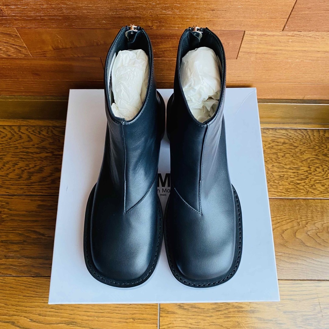 MM6 - 【MM6】エムエムシックス メゾンマルジェラ スクエアトゥ ブーツ