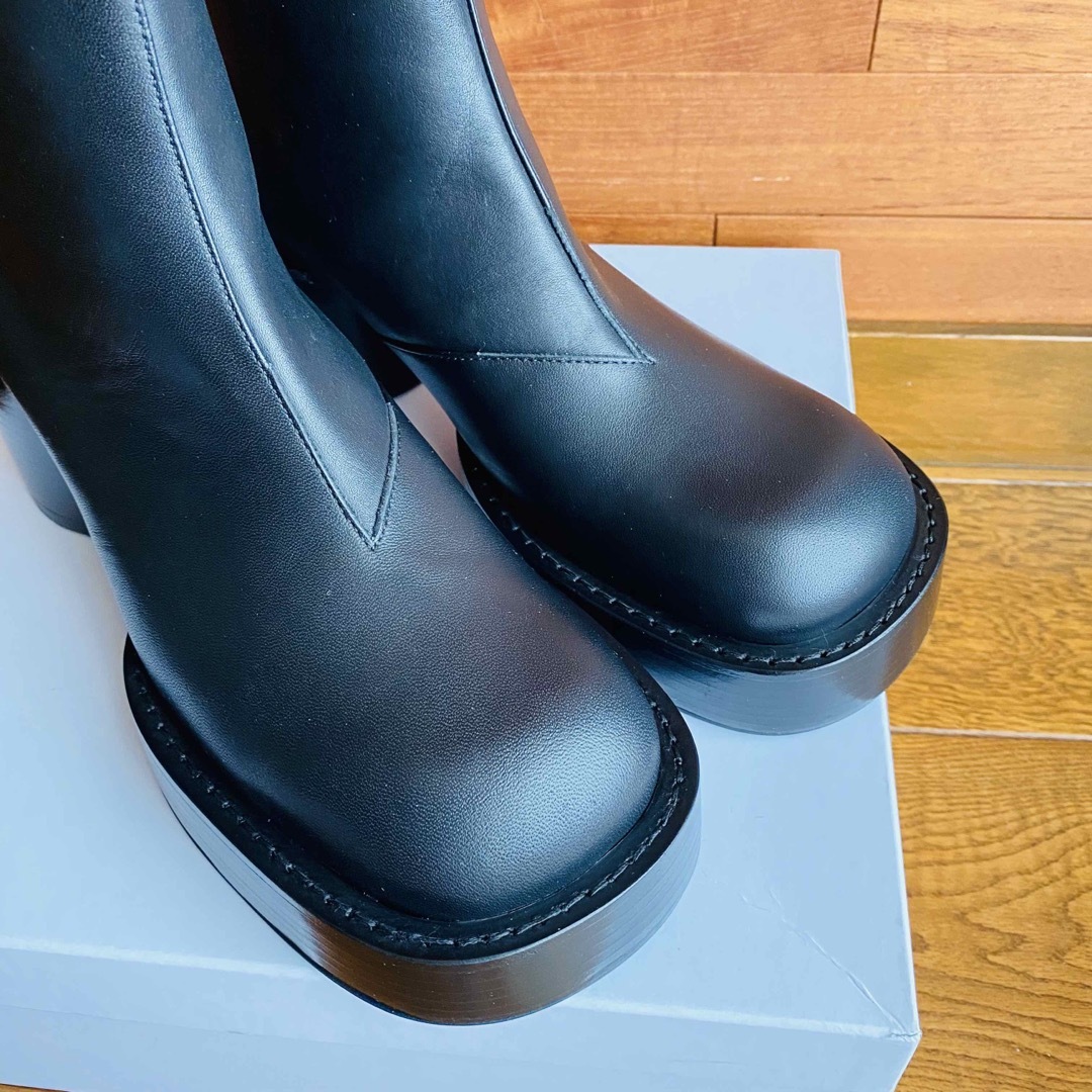 MM6 - 【MM6】エムエムシックス メゾンマルジェラ スクエアトゥ ブーツ