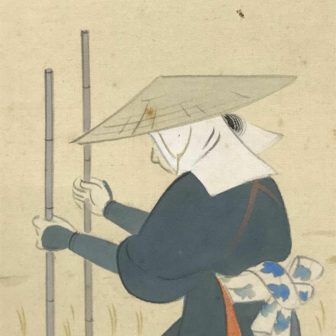 稲城/水車図/農耕図/田植え図/掛軸☆宝船☆AC-159の通販 by 掛軸✩宝船