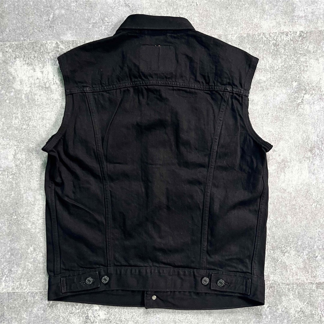 Levi's - [Lサイズ] Levis ブラック デニム カットオフベスト 山田蓮の