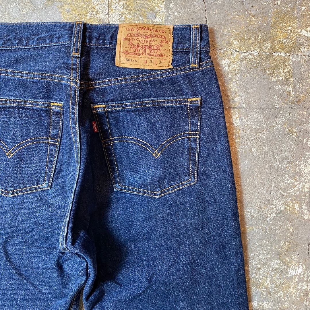 Levi's - 90s リーバイス501xx USA製 30×36 濃紺 真っ紺の通販 by