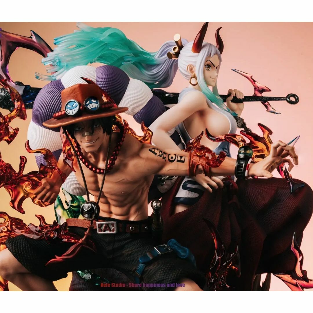 ワンピース エース＆ヤマト ガレージキット フィギュア LXスタジオの