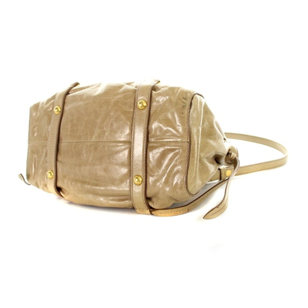 MIU MIU - ミュウミュウ ハンドバッグ ショルダーバッグ ベージュの