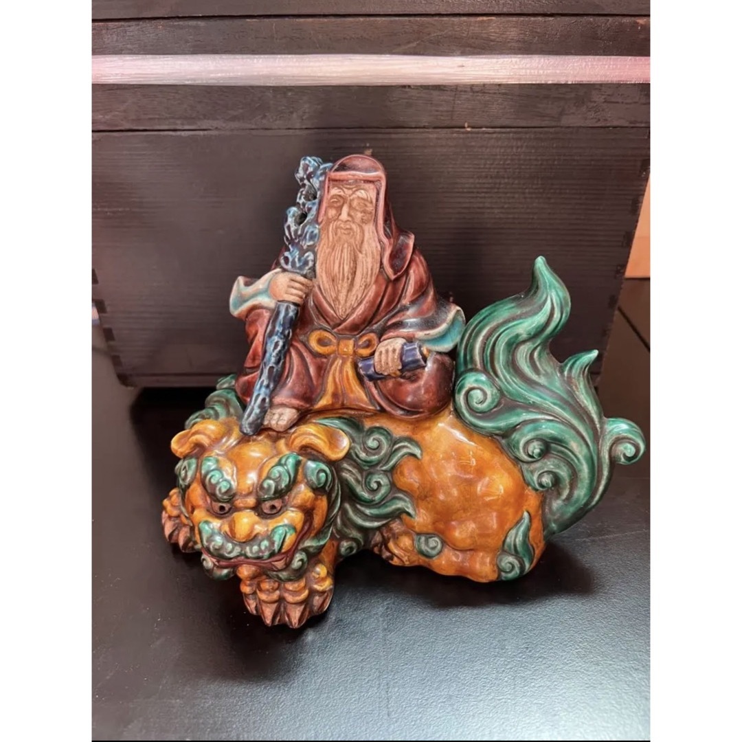 800 九谷焼 獅子 猛獣 置物 時代物の通販 by ひかる's shop｜ラクマ