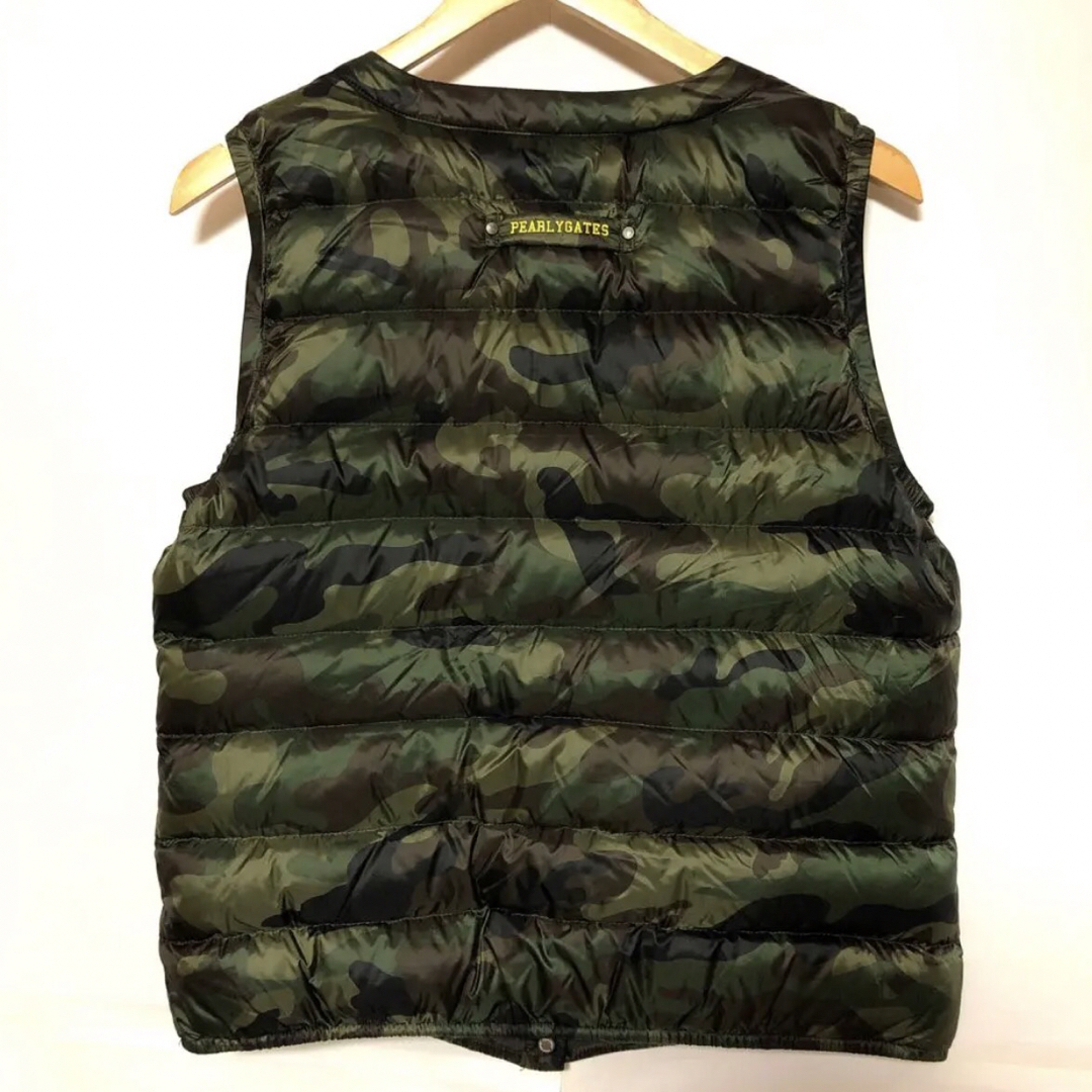 PEARLY GATES - 美品 パリーゲイツ カモフラ 迷彩 ダウンベストの通販