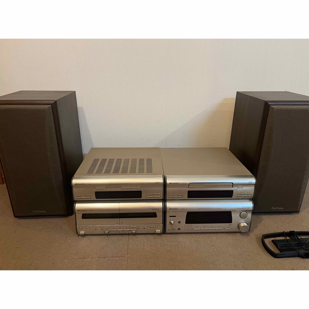 Club Sansui ミニコンポ ジャンク品 スピーカー有の通販 by MATSU3's