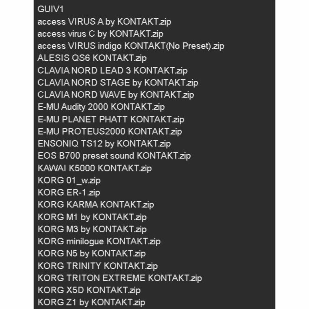 KONTAKT音源】8/2限定価格シンセサイザーサンプリング音源（DL販売）の