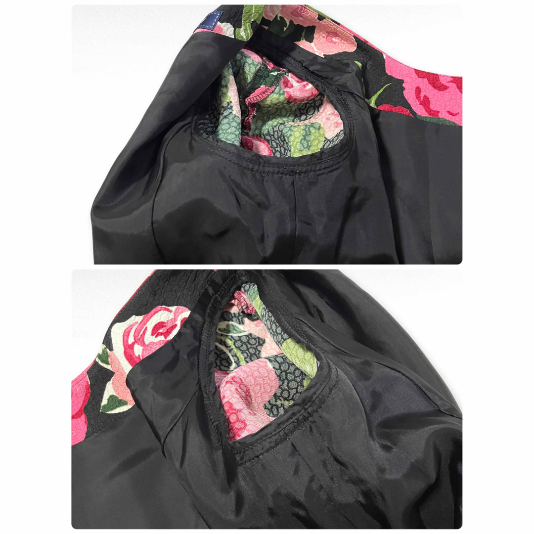 M'S GRACY - 未使用級✨エムズグレイシー 薔薇柄 ワンピース バルーン