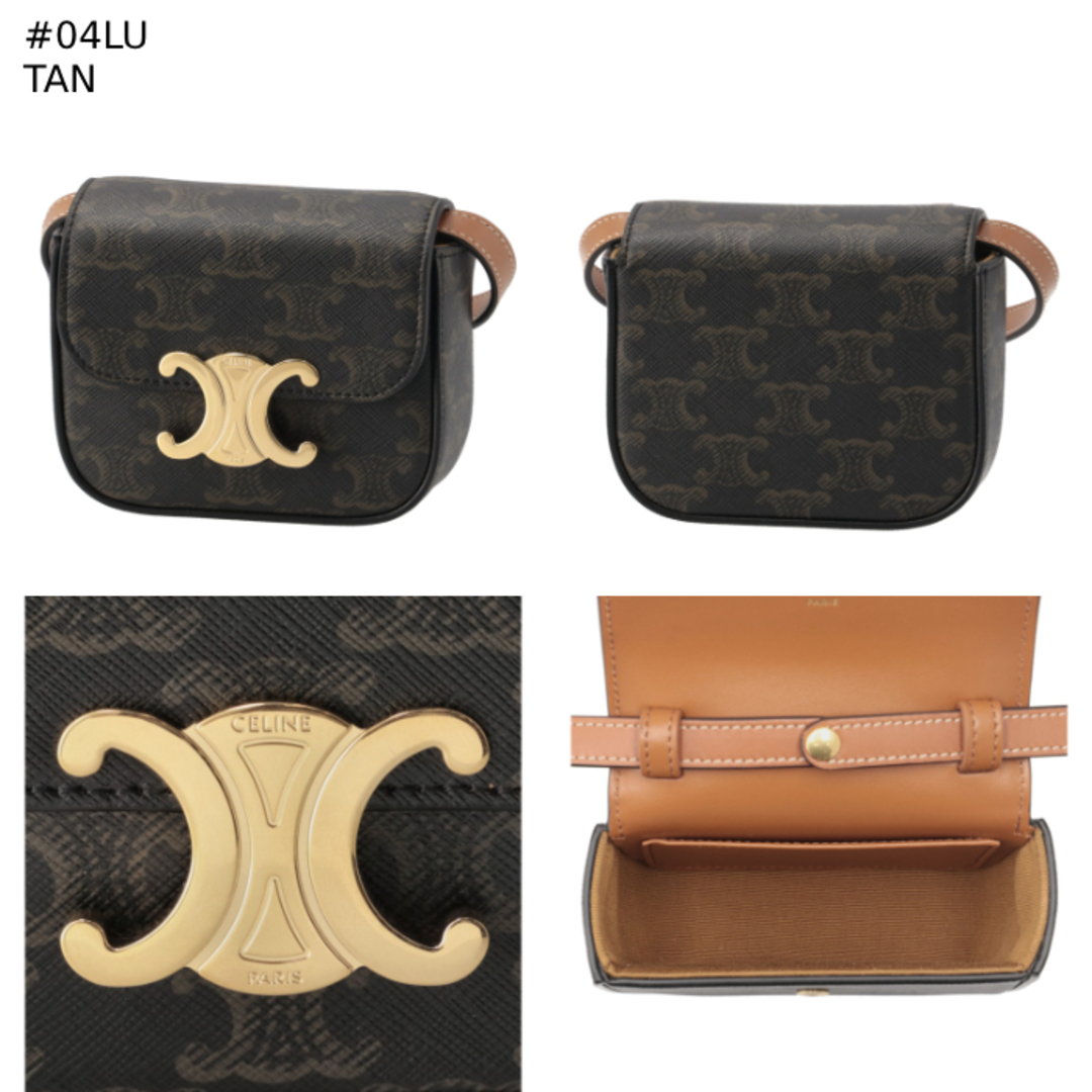 CELINE - セリーヌ CELINE ショルダーバッグ MINI TRIOMPHE マイクロ