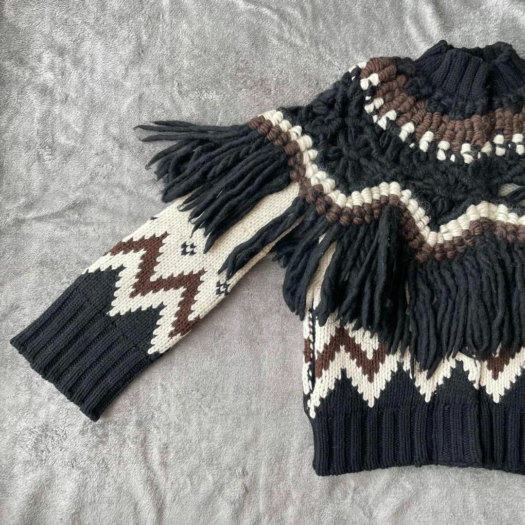 魔裟斗着用！【希少】sacai サカイ ノルディック ニットジャケットの