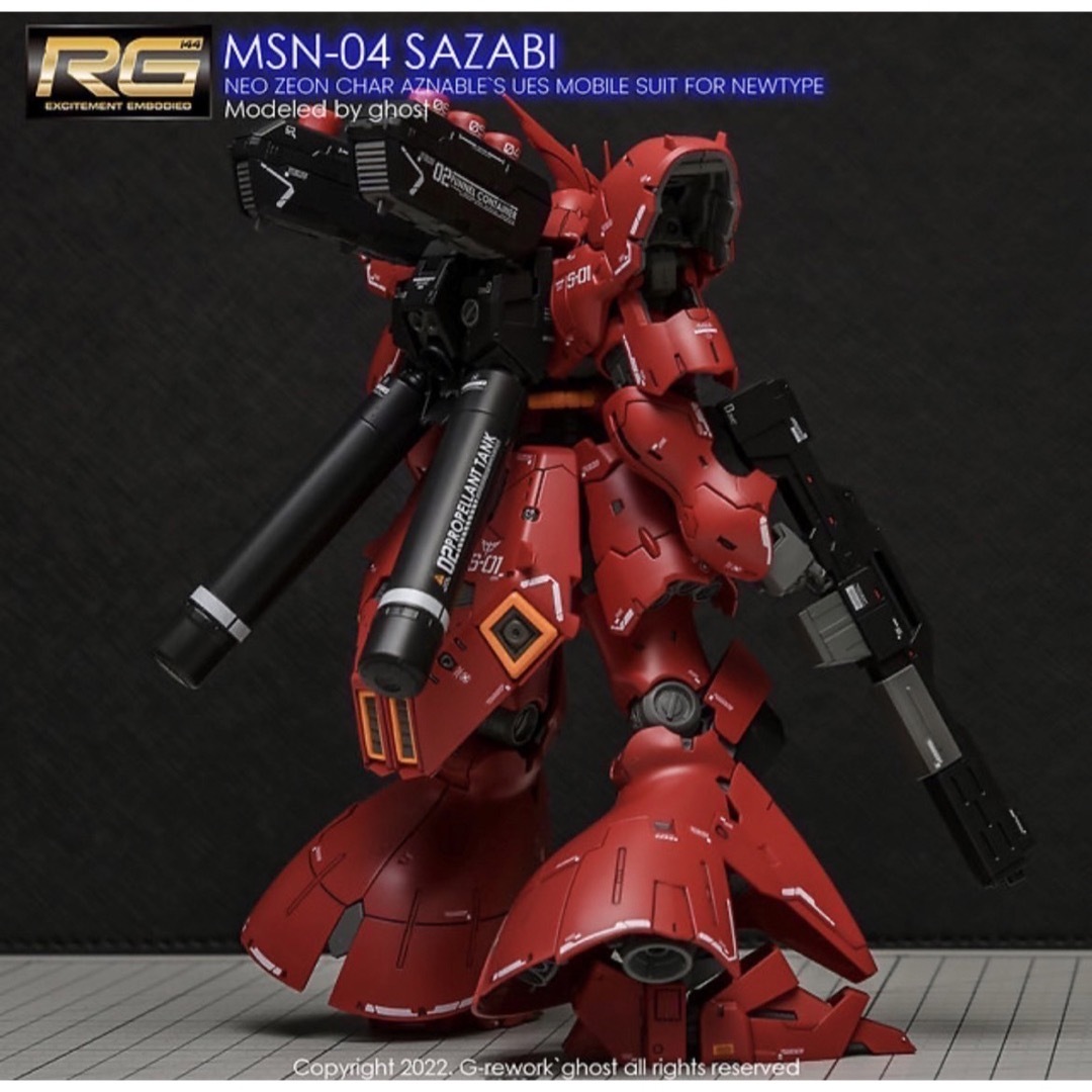 RG 1/144 MSN-04 サザビー専用水転写式デカール の通販 by ガンダム's