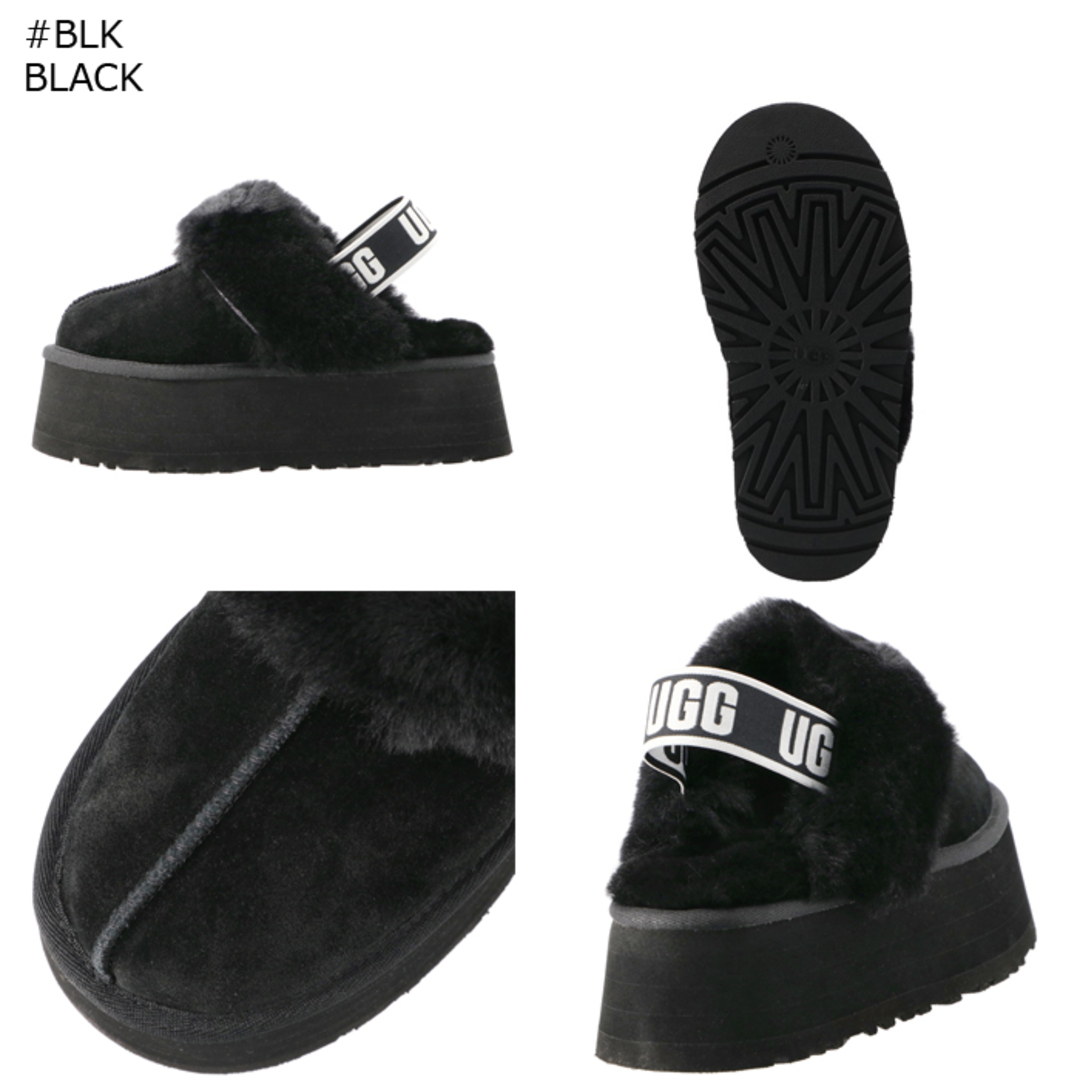アグ UGG サンダル 厚底 ファー FUNKETTE プラットフォーム スリッポン