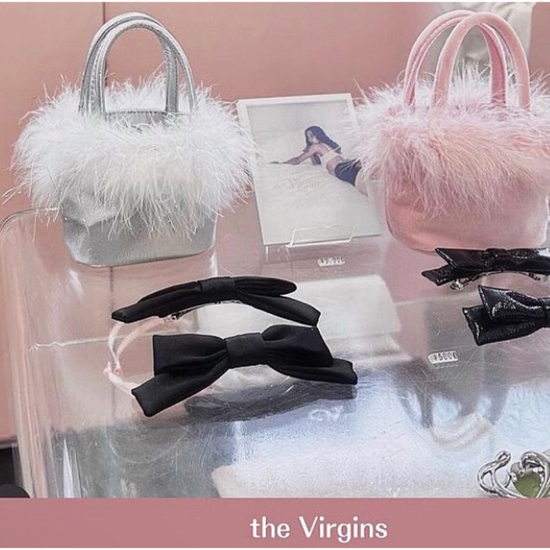 the Virgins(ザヴァージンズ) mini hand feather vanity bagミニ the