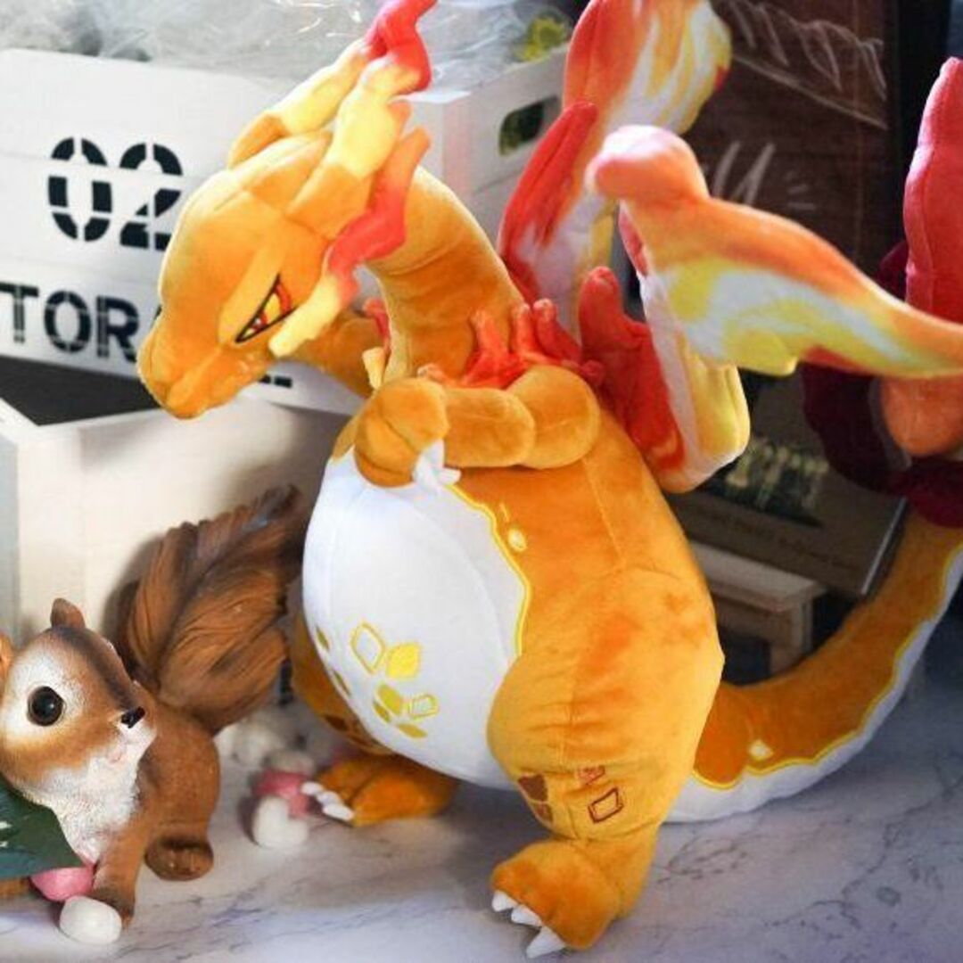 リザードン ぬいぐるみ キョダイマックス 特大 38㎝ リボン袋付【最後