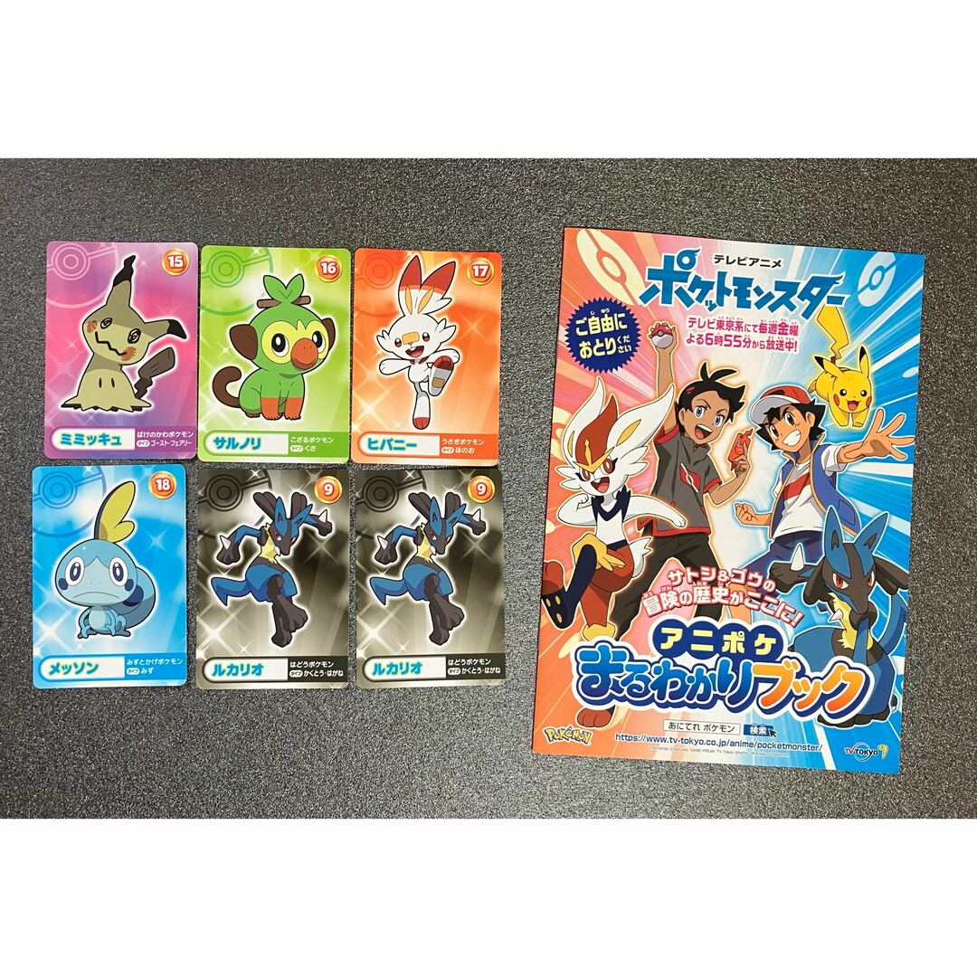 ポケモン - ポケモン メガゲットカード6枚 アニポケまるわかりブック