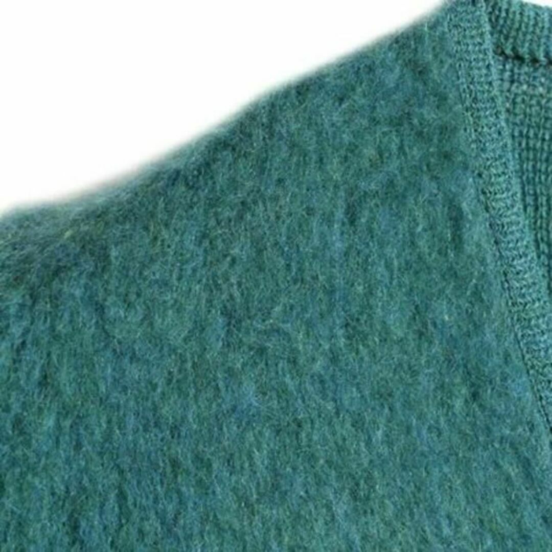60s ビンテージ 35% モヘア ☆ Vネック ウール モヘヤ 長袖 ニット の