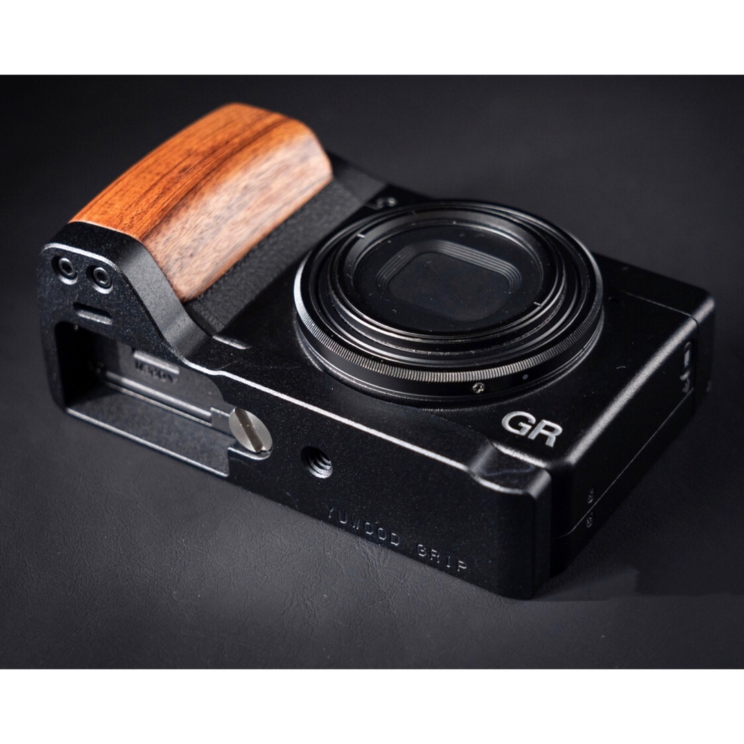 RICOH リコー GR3/GRⅢ/GR3X用ハンドグリップ（黒檀/エボニー)