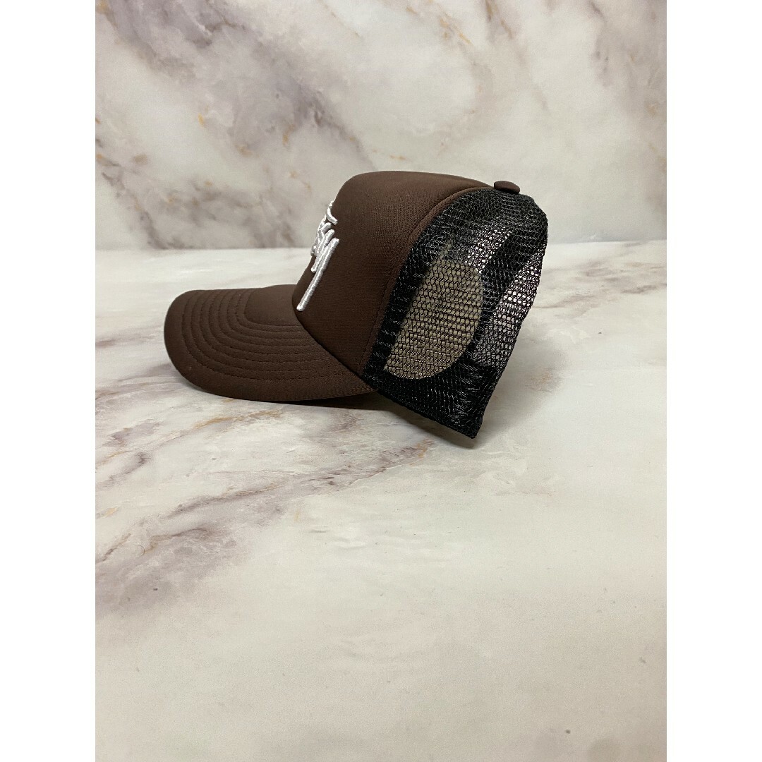 STUSSY - Stussy フォントロゴ メッシュキャップ ブラウンカラーの通販