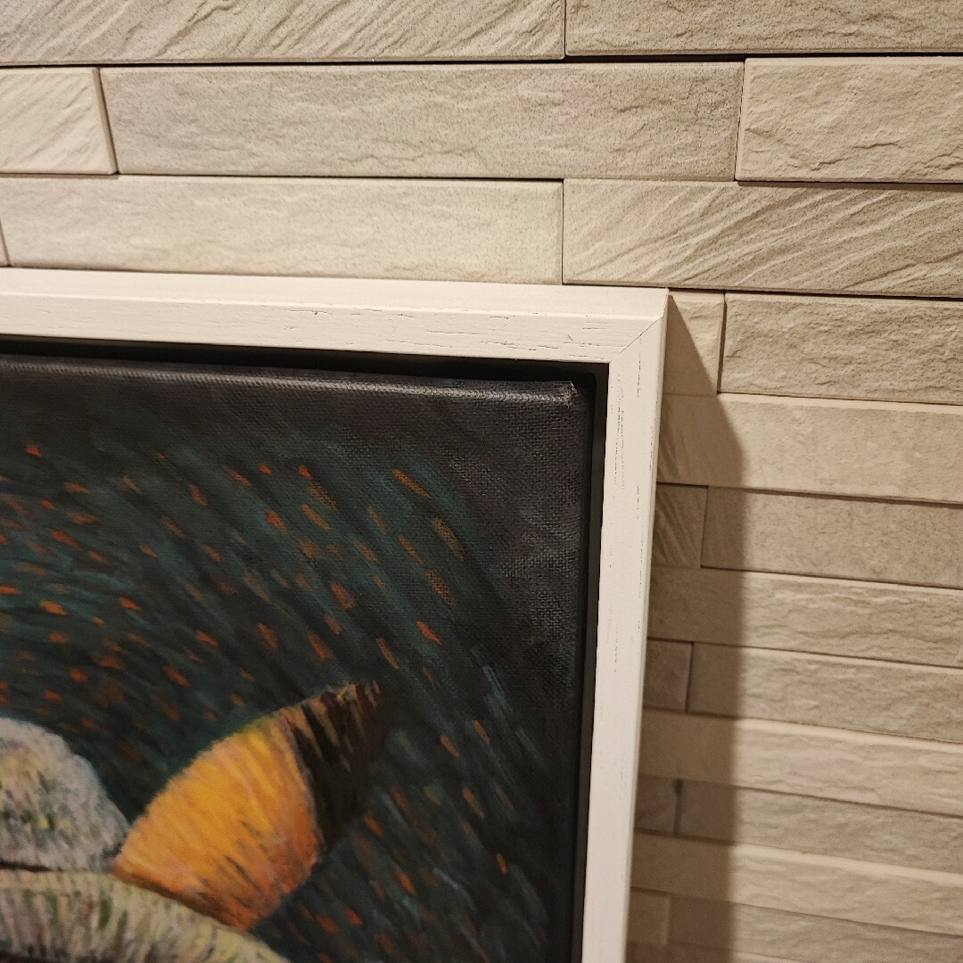 ポケモン - ゴッホ美術館 ゴッホピカチュウ キャンバスアート 額縁付の