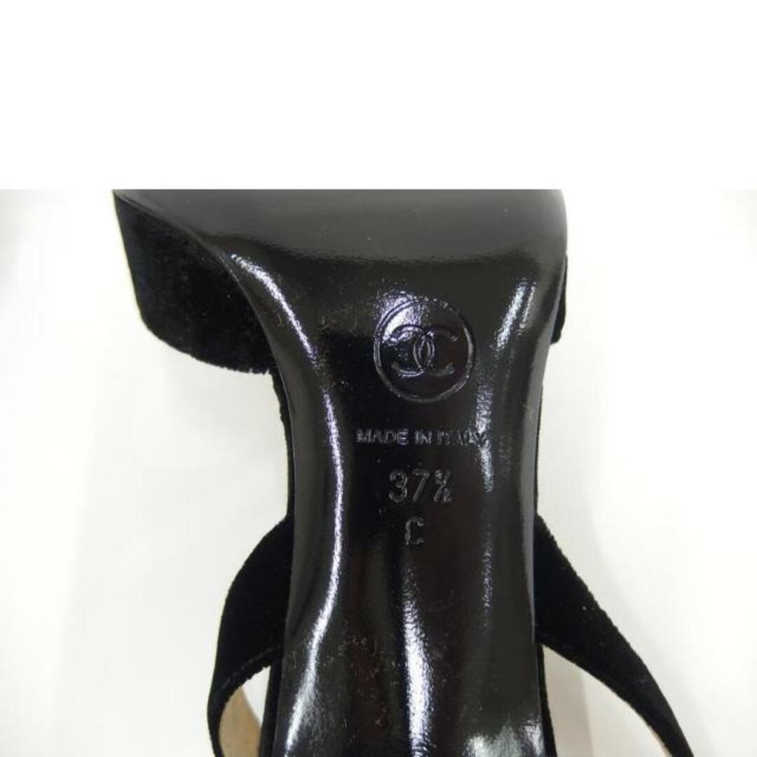 CHANEL シャネル/カメリアベロアパンプス/サイズ37/2/1/約25****/シャネル/