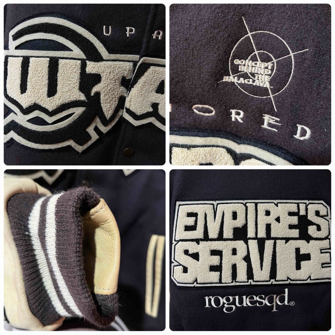 W)taps - WTAPS × Golden Bear 初期 スタジャン 袖レザー ワッペンの