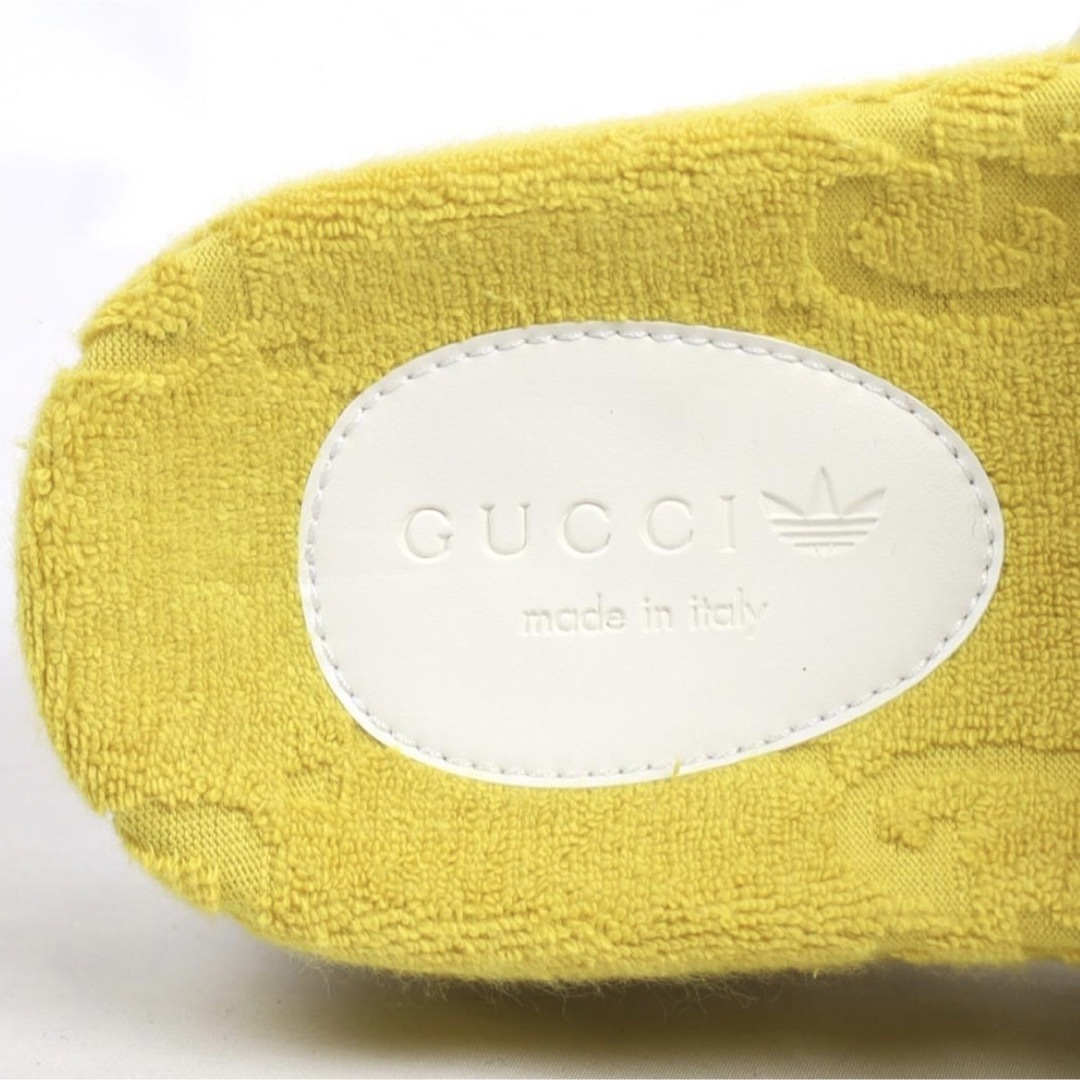 GUCCI - 新品 adidas x Gucci コラボ GG プラットフォームサンダル 黄