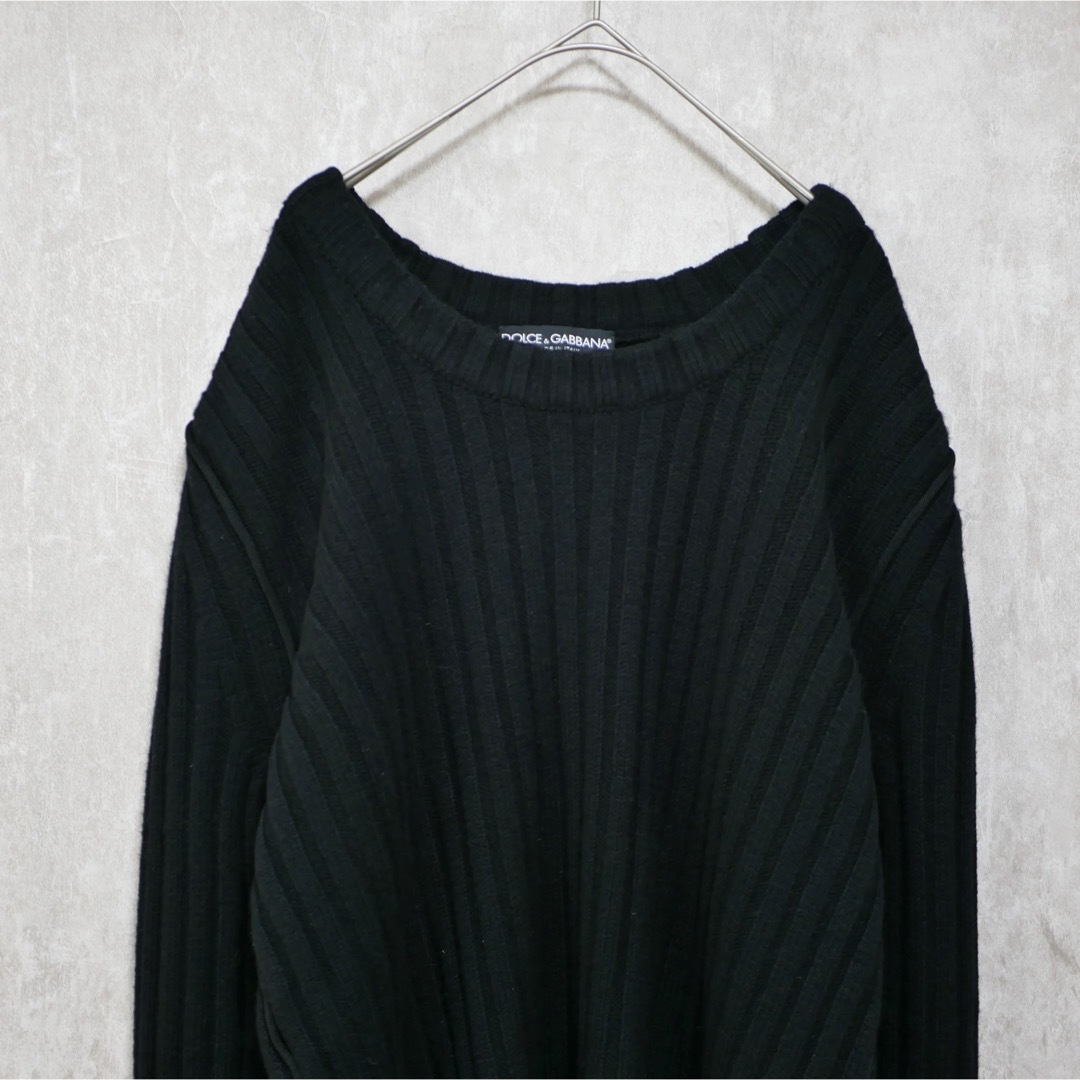 DOLCE&GABBANA イタリア製 シルク混 カシミヤリブニット