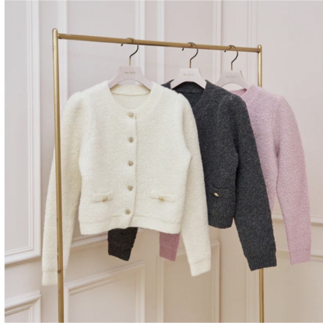 Her lip to - herlipto Pure Boucle Knit Set snow whiteの通販 by