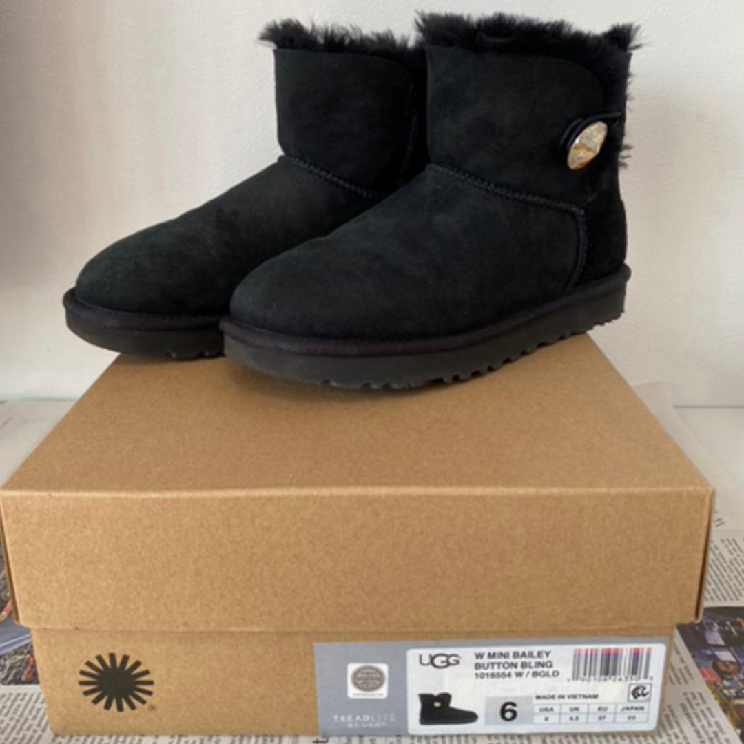 UGG - UGGアグショートムートンブーツ⭐︎サイズ23 ゴールド