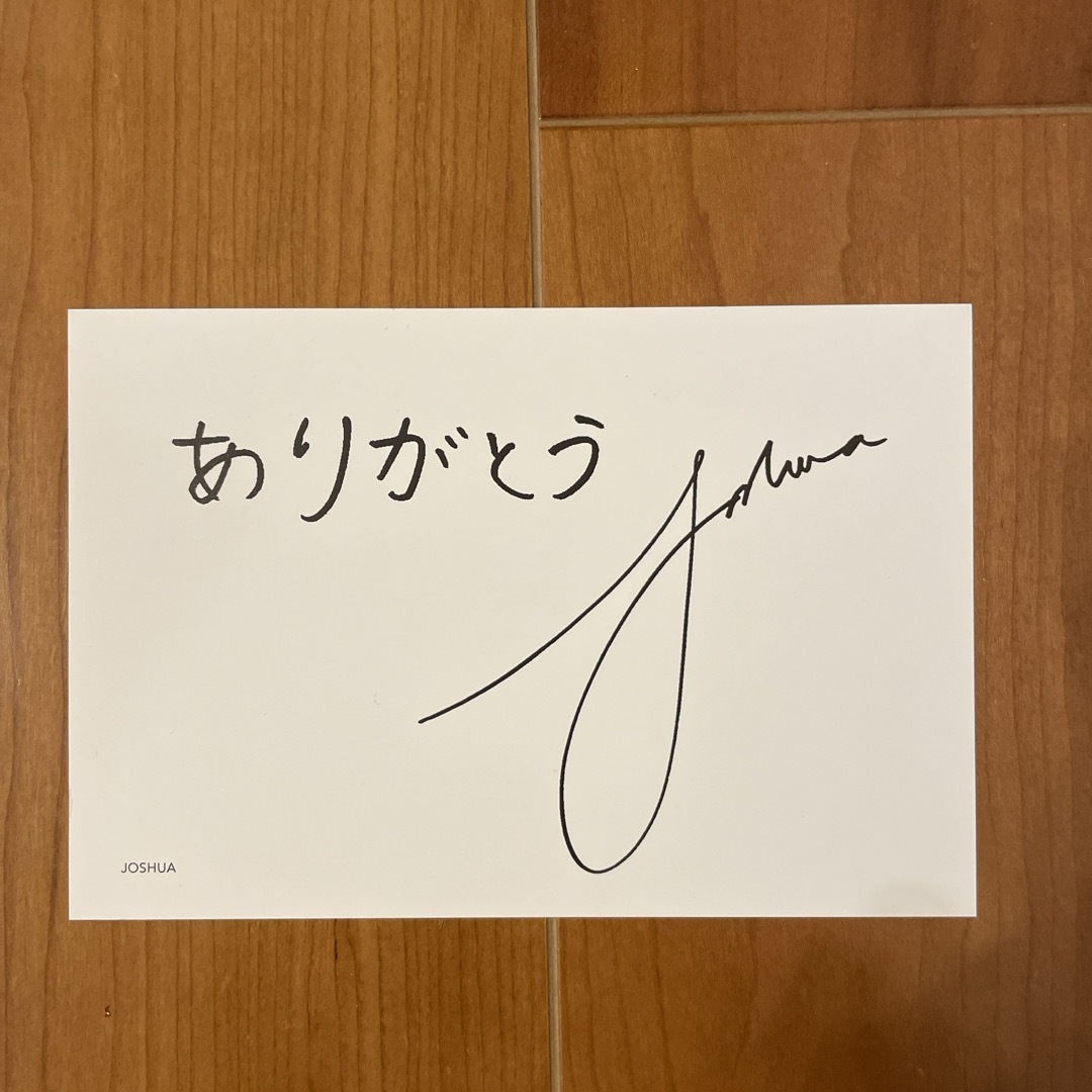 SEVENTEEN - SEVENTEEN 舞い落ちる花びら お渡し会 サイン入りカード