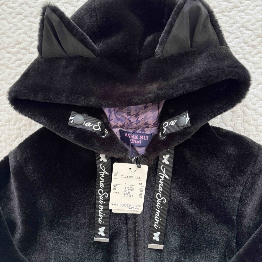 ANNA SUI mini - ANNASUI アナスイ 猫耳 ファーブルゾンの通販 by