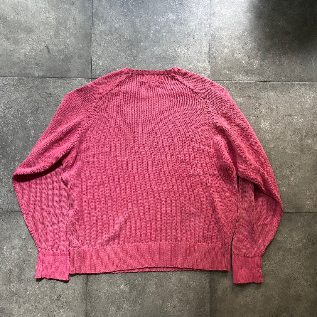POLO RALPH LAUREN - 90s ラルフローレン コットンニット M ピンクの