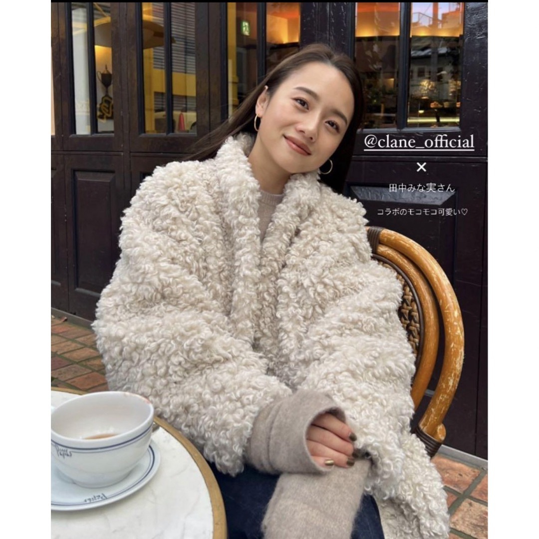 CLANE - 新品 田中みな実×CLANE CURL FUR SHORT COATの通販 by aira's