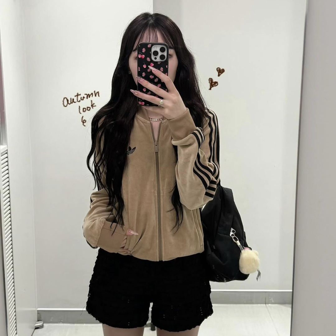 adidas Originals - 希少XS⭐️adidasアディカラー ブラウン ベロア