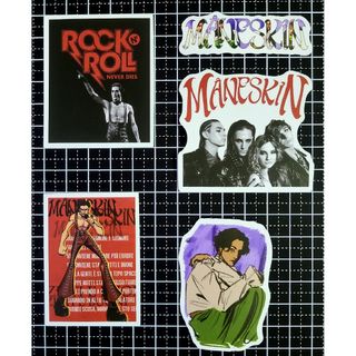 No.8 5枚セット マネスキン MANESKIN 防水 ステッカー シールの通販 by