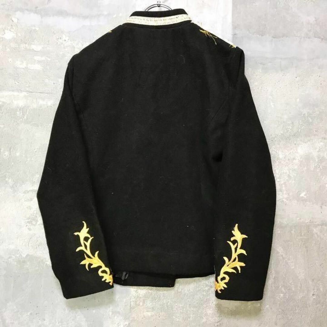 ナポレオンジャケット コート 金ボタン ブラック 38 レディースの通販