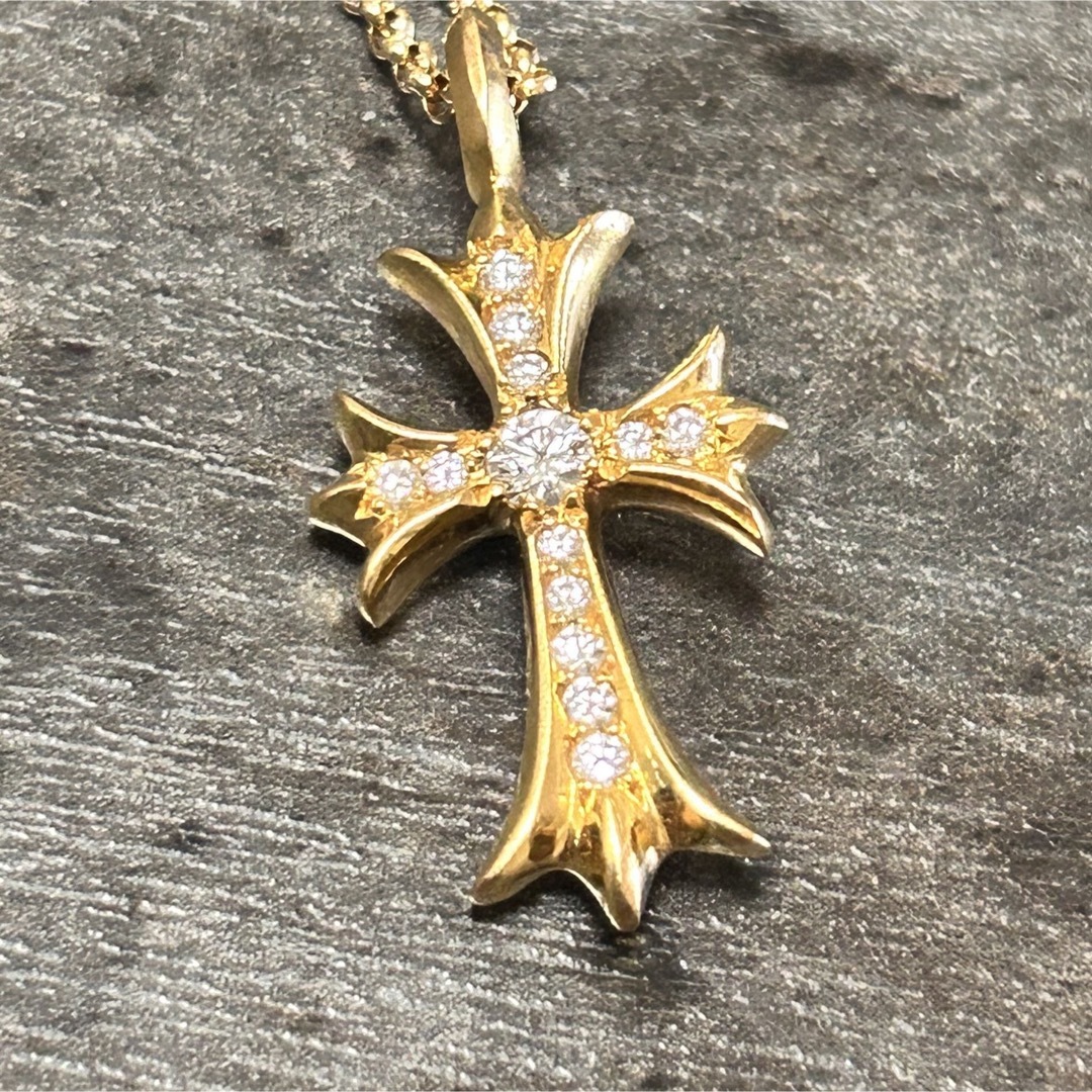 Chrome Hearts - クロムハーツ 22K タイニーファットクロス パヴェ